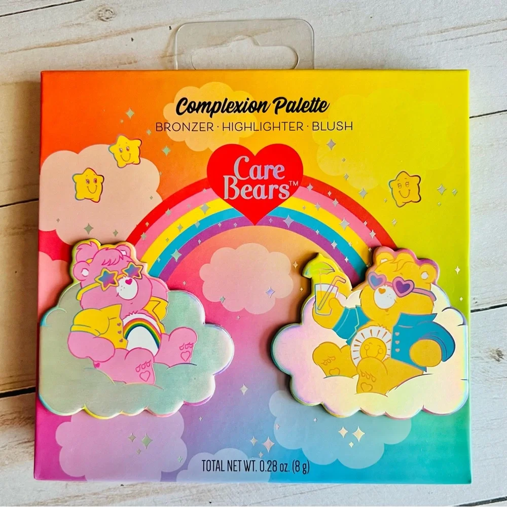 Care Bears Complexion Palette Kit Bronzer Highlighter Blush Mirror NEW Sealed